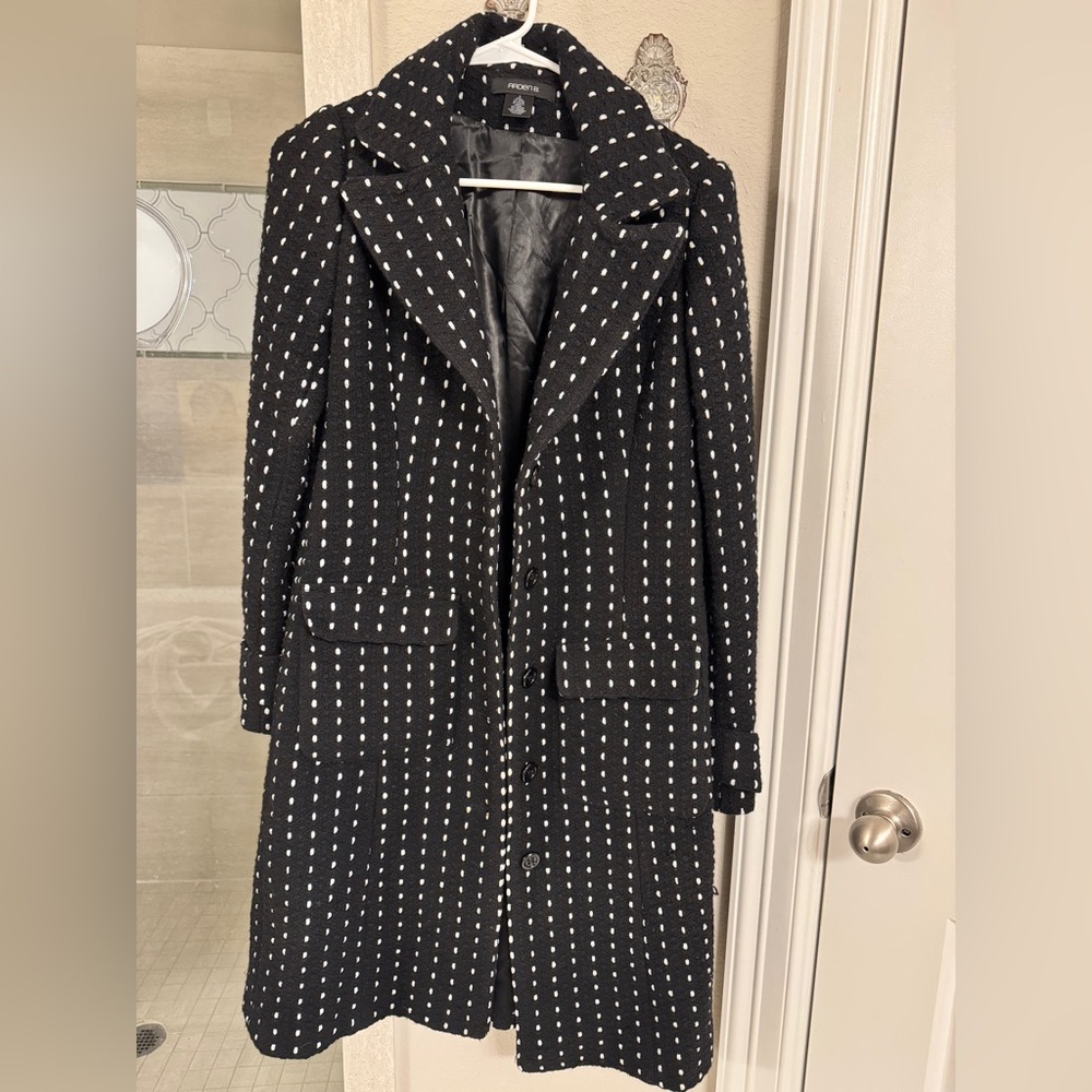 Arden B Long Wool Dress Coat